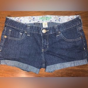 Arizona Sz 9 Womens Juniors Blue Jean Shorts Hot Pants‎